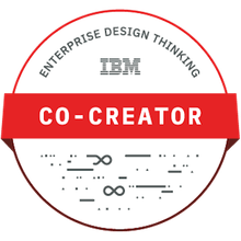Enterprise Design Thinking Co-Creator badge